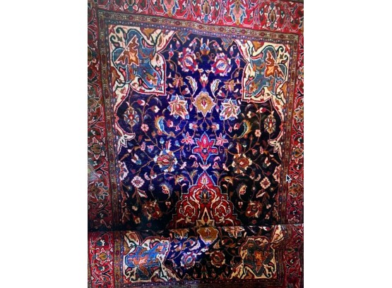 Hand Knotted Persian Sarouk Rug 108'x53'.  4674