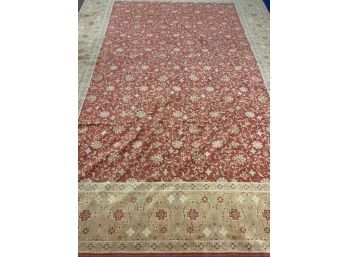 Hand Knotted Oushak Rug 8x10 Ft    #4705.