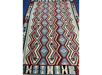 Hand Knotted Kilm Rug 105'x72'. # 4469