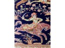 Very Fine Hand Knotted Persian Hunting Silk Qum Rug 32'x23'    #4879