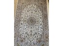 Very Fine Hand Knotted Persian Kashan  Silk  Rug 60'x39'. # 3248.