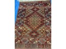 Hand Knotted PersianSilk&Wool Turkman Rug 60'x36'.   #4661