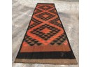 Hand Knotted  Kilm Rug 132'x48.  #4594.
