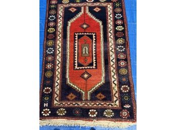 Hand Knotted Persian Turkman Rug  58'x39'.    #4775