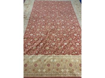 Hand Knotted Oushak Rug 8x10 Ft    #4705.