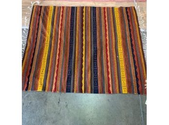 Hand Knotted Kilm Rug 84'x48'.  #4589.