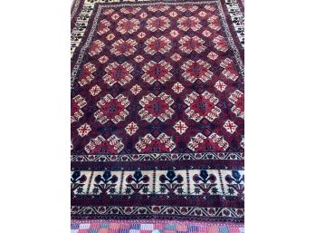 Hand Knotted Persian Turkman Rug75'x60'.  #3033.