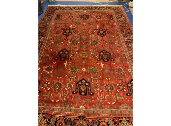 Hand Knotted Persian Heriz Rug 132'x96'.  #3145
