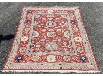 Hand Knotted Flat Woven Agra Heriz Rug 120'x96'   #3162