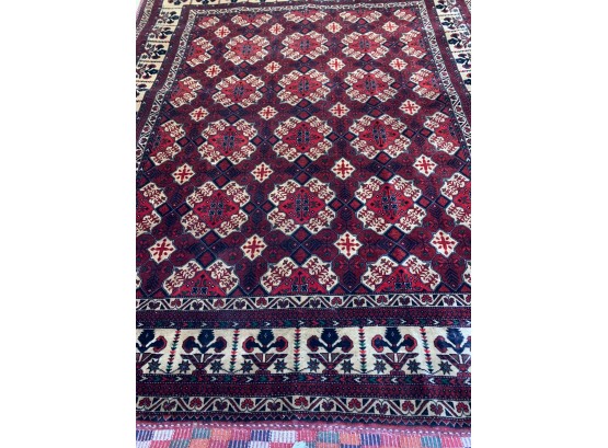 Hand Knotted Persian Turkman Rug 75'x60'  #3033.