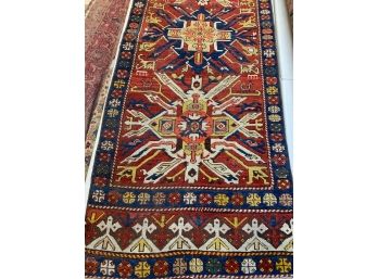 Antique Hand Knotted Shirvan Rug 76'x28'  #3037