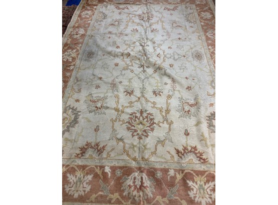 Hand Knotted Wool Oushak Rug  12.7x9.1   #   3227