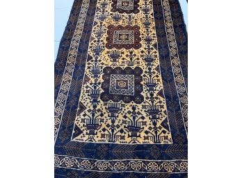 Hand Knotted Persian Shiraz Rug  75'x39'. #3185