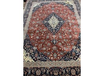 Hand Knotted Persian Kashan Rug 144'x108'.  #3038