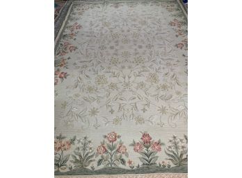 Hand Knotted Needlepoint Rug 142'x100'.  #3057.