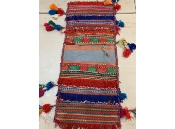 Hand Knotted Persian Wool Tent Rug Bag  33'x13'.  #3239