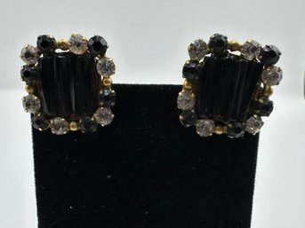 Antique Rhinestone Earrings