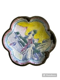 Antique Chinese Cloisonn Enamel Dish