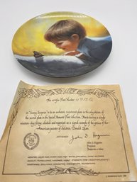 1989 Donald Zolan Collector's Plate - Sunny Surprise