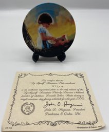 1990 Donald Zolan Collector's Plate - By Myself
