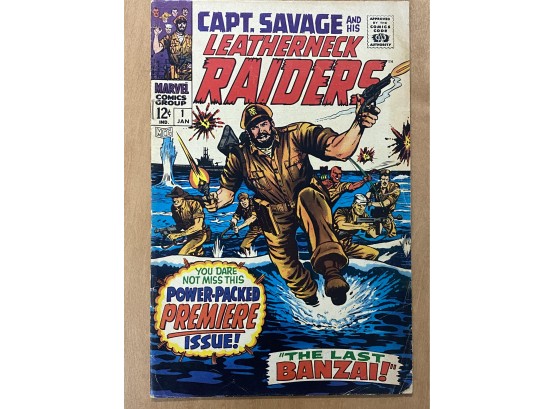 1 Comic Lot:  Captain Savage And His Leatherneck Raiders #1