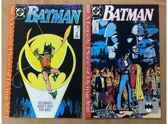 2 Comic Lot:  Batman 441, 442
