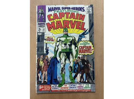 1 Comic Lot:  Marvel Super Heroes #12 - 1st Appearance Of Captain Marvel