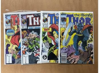 4 Comic Lot: Thor #381, 382, 383, 384