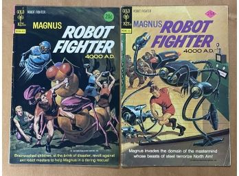 2 Comic Lot:  Magnus Robot Fighter #35 And #37