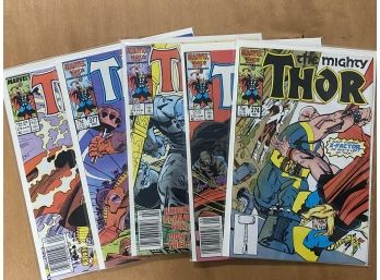 4 Comic Lot: Thor #374, 375, 376, 377, 378