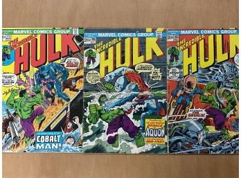 3 Comic Lot:  Incredible Hulk #163, #165, #173