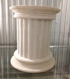 Modern Greco-Roman Doric Faux Column Side Table Or Pedestal 18' Tall