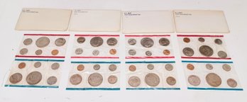 Lot Of Uncirculated 1977, 1976 & 1973 US Mint Coins (48 Sealed Coins In 4 Sets)