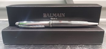 Balmain 'Concorde' Silver Pen In Original Box Unused New In Box
