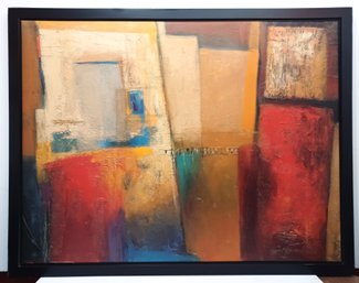 Michele Patrizio Hallaryd Cordoba Modern Abstract Giclee On Canvas Painting From IKEA Black Frame 39 X 50