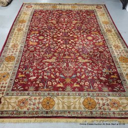 Hand Knotted Wool 11' 10' X 8' 9' Carpet (LOCAL PICKUP ONLY)