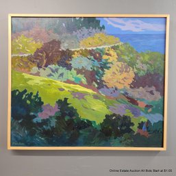 Colleen Meechan Acrylic On Canvas Original Painting Road To Hana Maui (LOCAL PICKUP OR UPS STORE SHIP ONLY)