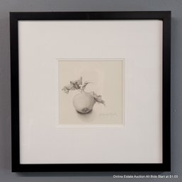 Rosalyn Gale Powell Apple Graphite On Paper Drawing