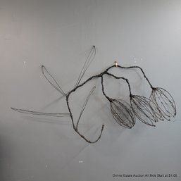 Kristin Tollefson Steel Wire Flower Sculpture
