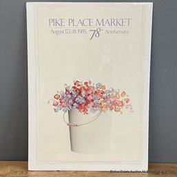 Signed Pike Place Market 78th Anniversary Rosalyn Gale Powell Poster