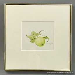 Rosalyn Gale Powell 2004 Green Apple Watercolor On Paper