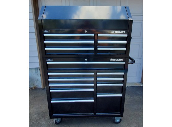 Husky Stacking/locking Tool Box On Casters