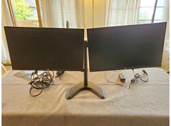 HP 24' Dual Monitor Set Up VH240 A