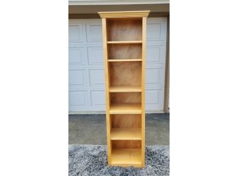 Tall Maple Bookcase With Adjustable Shelves
