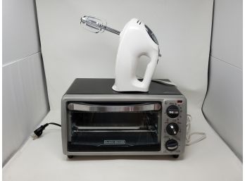 Black & Decker Toaster Oven And Hamilton Beach Electric Hand Mixer