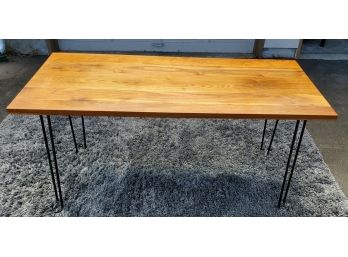 'vermont Farm Table' Desk With Hairpin Legs