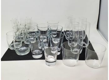 Large Lot Of Clear Glassware