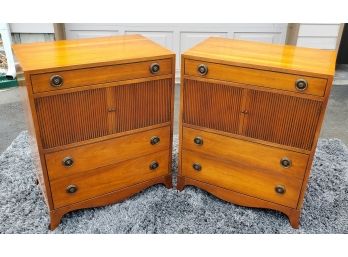 Pair Of Mahogany Servers Or Side Table/cabinets Great Size