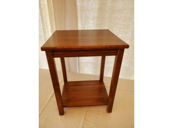 Square Wood Side Table
