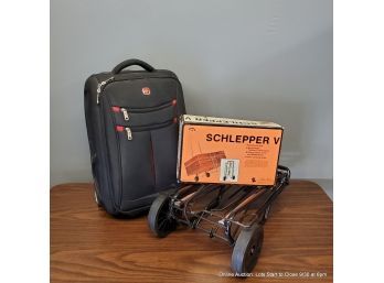 Swiss Gear Carry-on And Two Schlepper V Travel Caddies